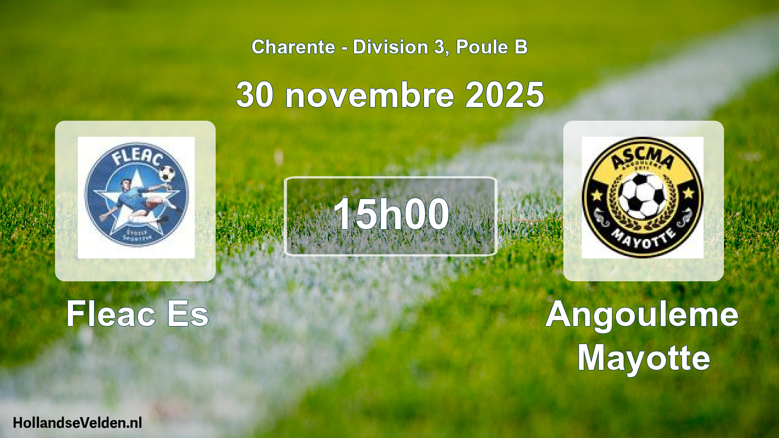 Geplande wedstrijd: Fleac Es - Angouleme Mayotte (30 november 2025)