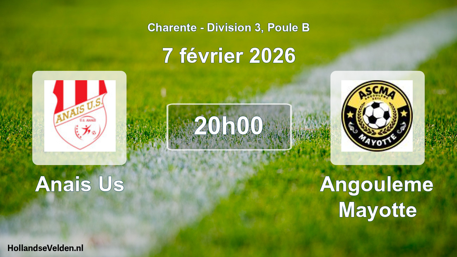 Geplande wedstrijd: Anais Us - Angouleme Mayotte (7 février 2026)