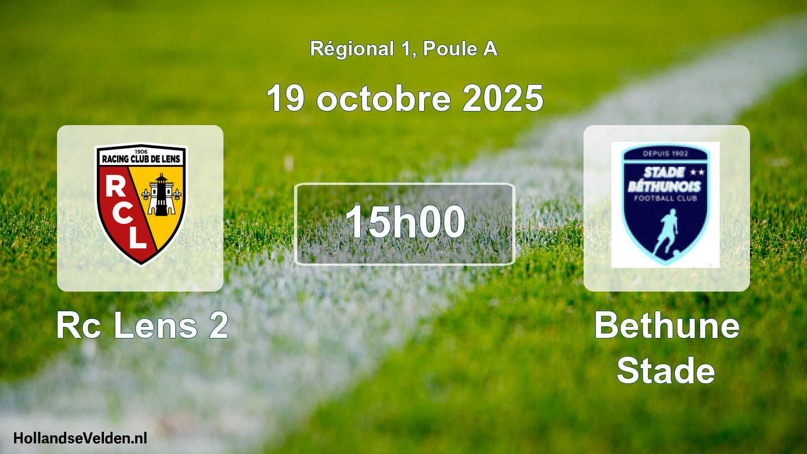 Scheduled Match: Rc Lens 2 - Bethune Stade (19 October 2025)