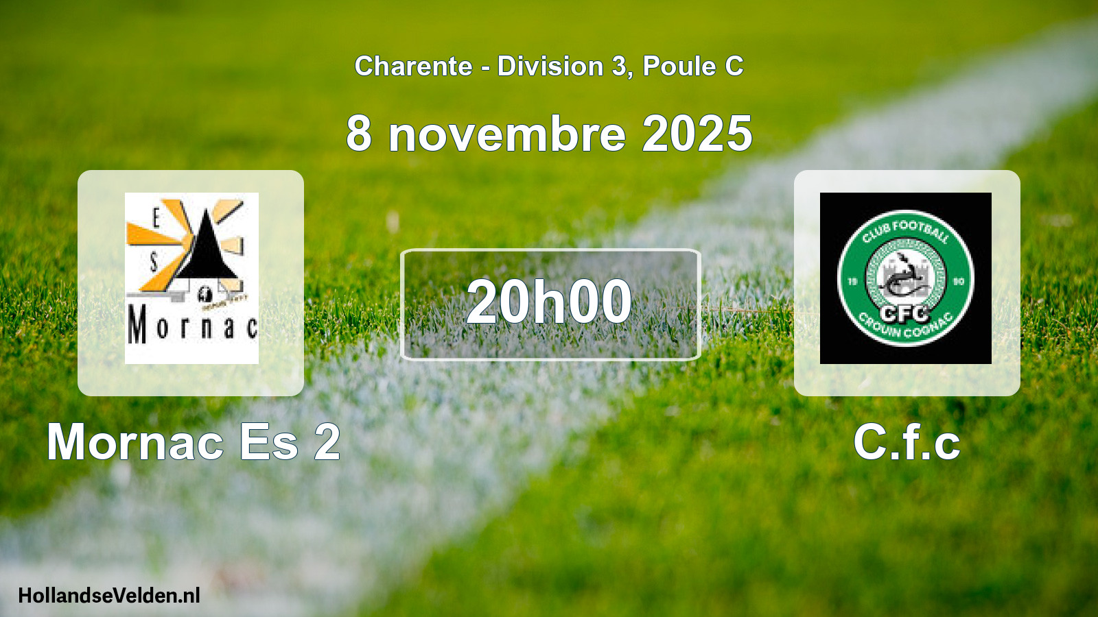 Geplande wedstrijd: Mornac Es 2 - C.f.c (8 novembre 2025)