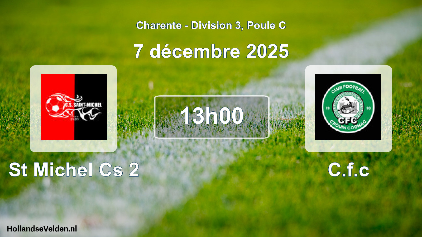 Geplande wedstrijd: St Michel Cs 2 - C.f.c (7 décembre 2025)