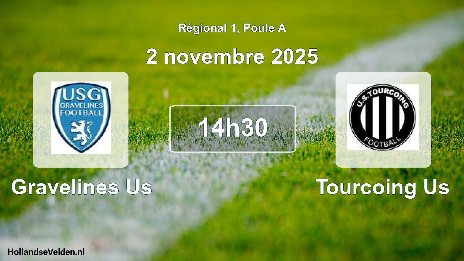 Geplande wedstrijd: Gravelines Us - Tourcoing Us (2 november 2025)