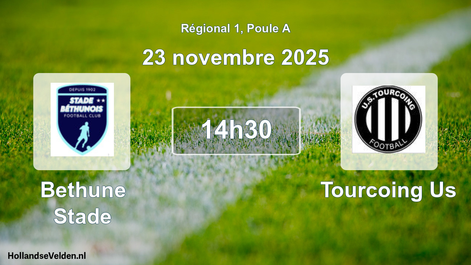 Geplande wedstrijd: Bethune Stade - Tourcoing Us (23 novembre 2025)