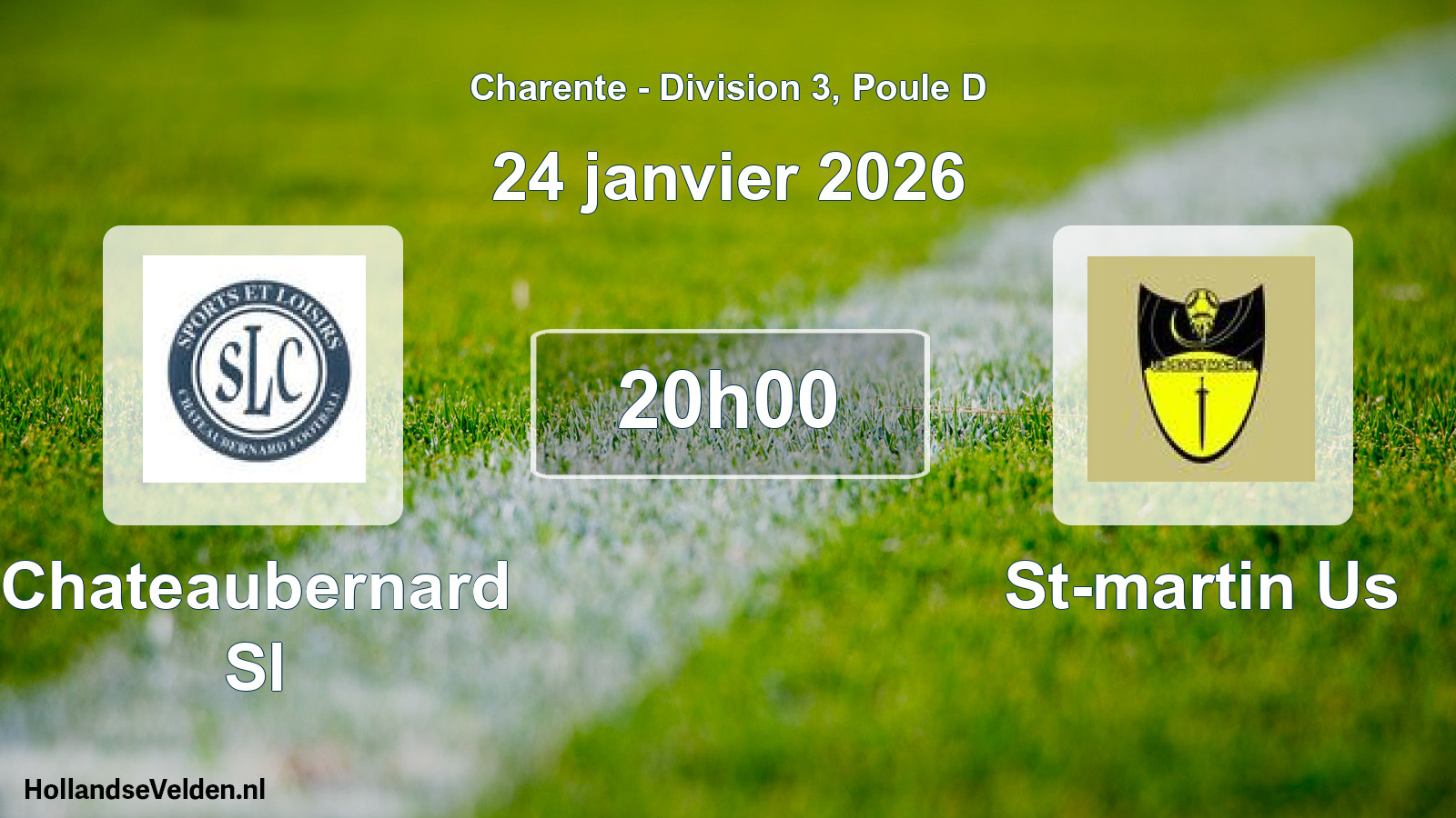 Geplande wedstrijd: Chateaubernard Sl - St-martin Us (24 janvier 2026)