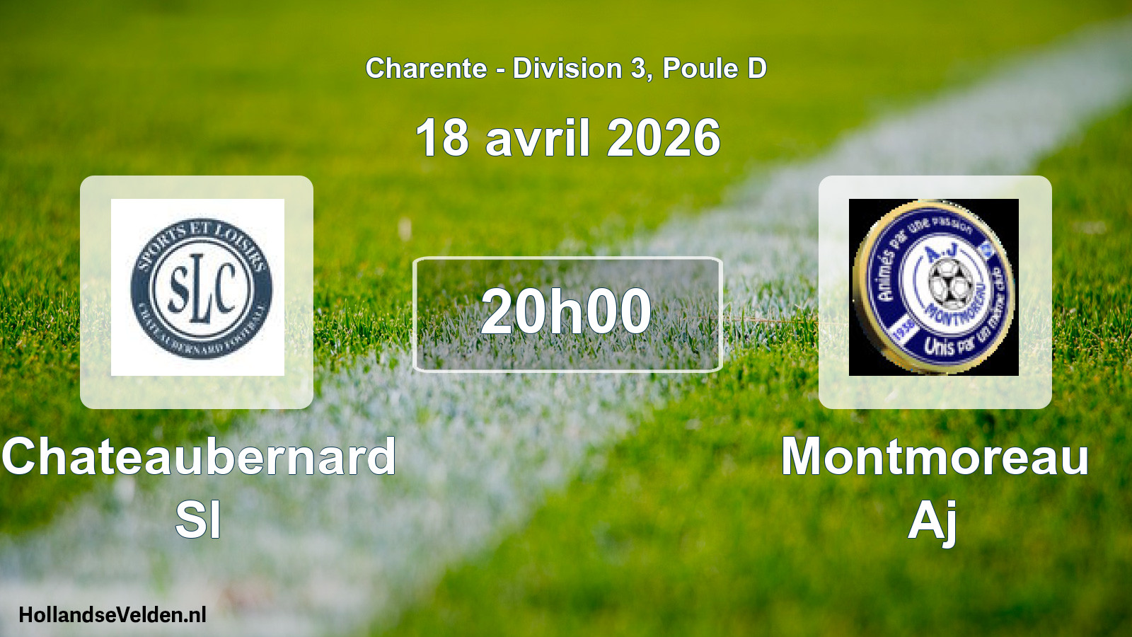 Scheduled Match: Chateaubernard Sl - Montmoreau Aj (18 April 2026)