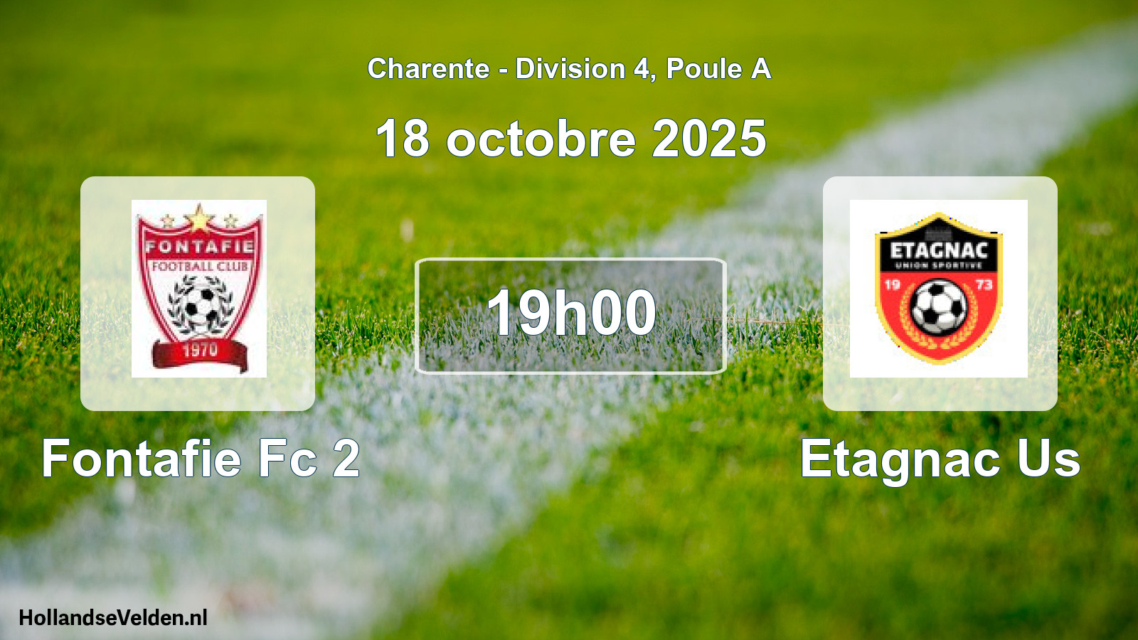 Geplande wedstrijd: Fontafie Fc 2 - Etagnac Us (18 octobre 2025)