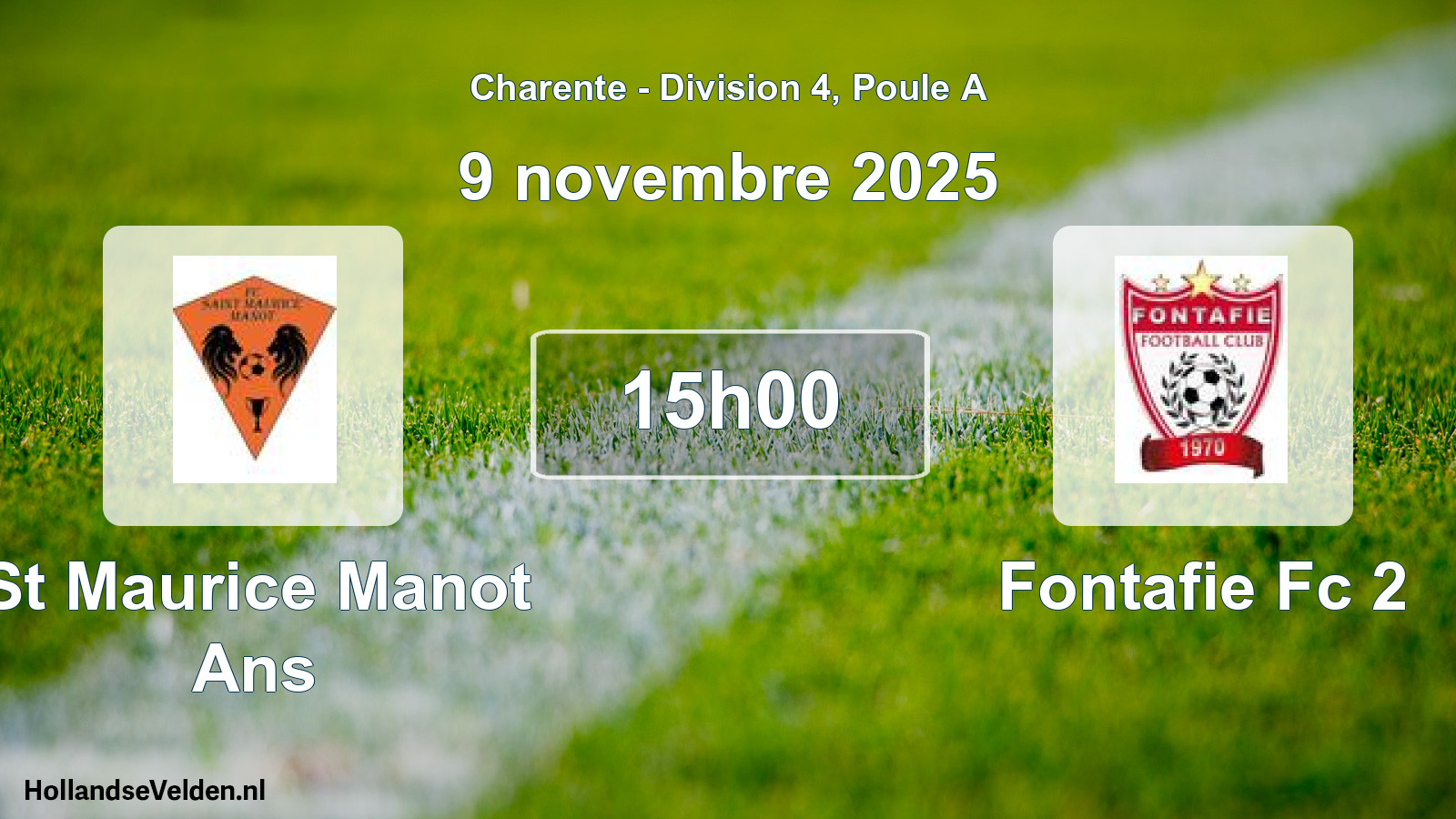 Geplande wedstrijd: St Maurice Manot Ans - Fontafie Fc 2 (9 novembre 2025)