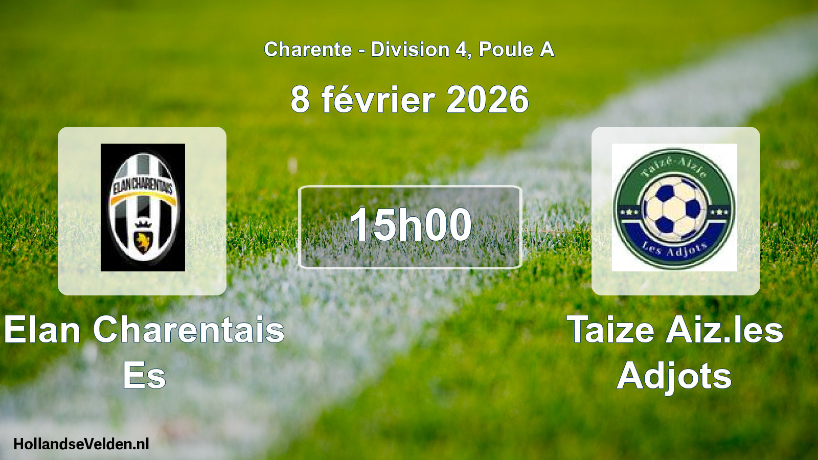 Scheduled Match: Elan Charentais Es - Taize Aiz.les Adjots (8 February 2026)