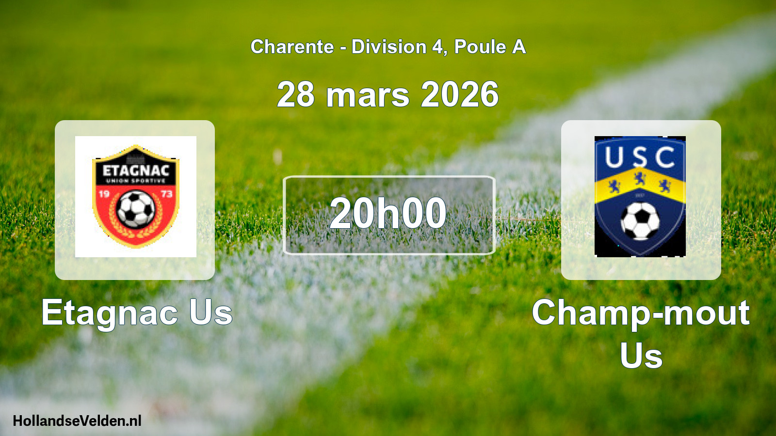 Geplande wedstrijd: Etagnac Us - Champ-mout Us (28 mars 2026)