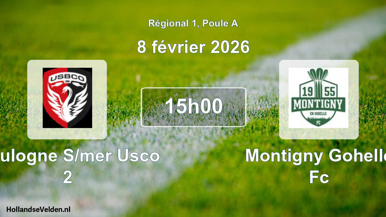 Geplande wedstrijd: Boulogne S/mer Usco 2 - Montigny Gohelle Fc (8 février 2026)