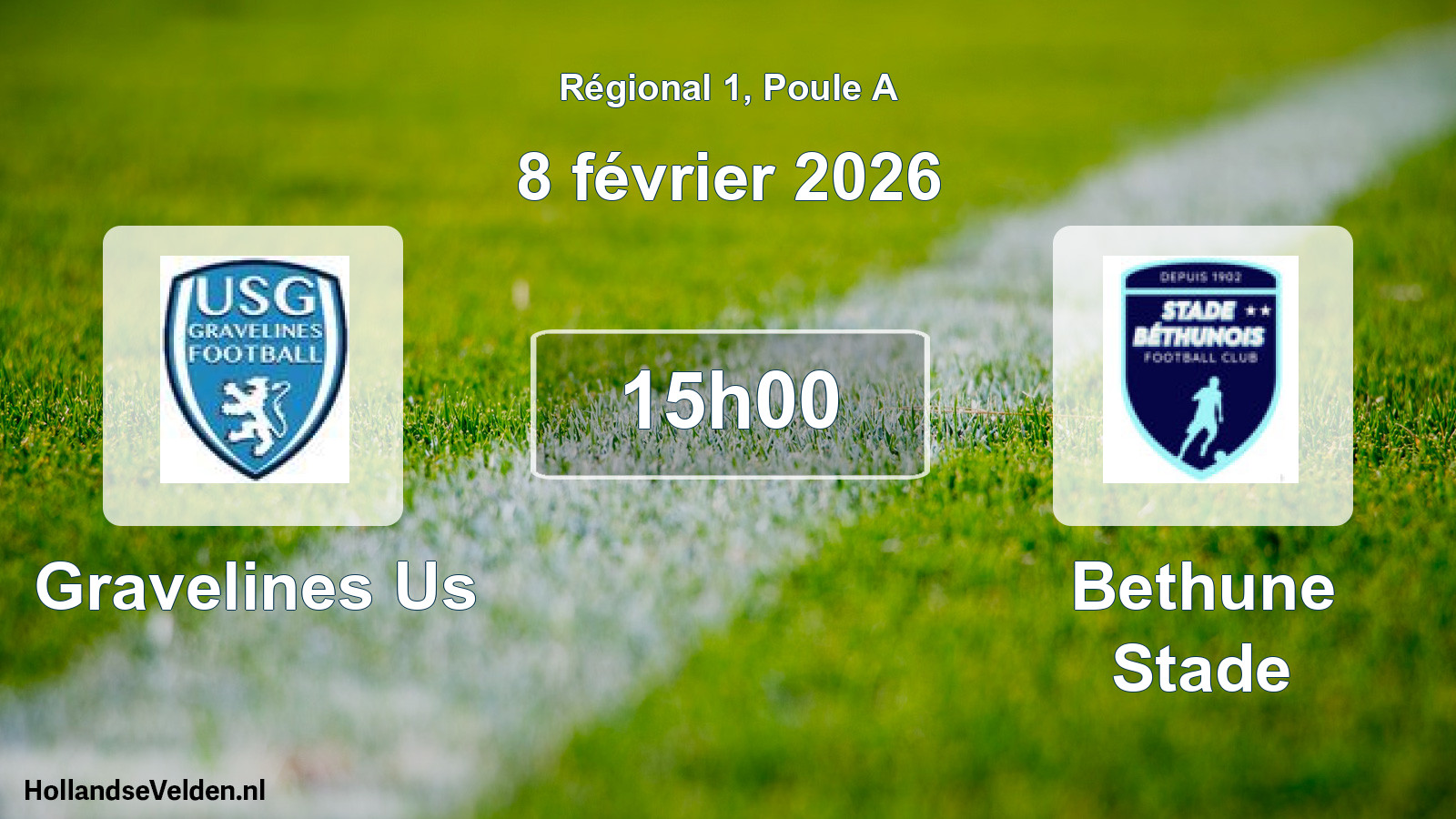 Geplande wedstrijd: Gravelines Us - Bethune Stade (8 février 2026)
