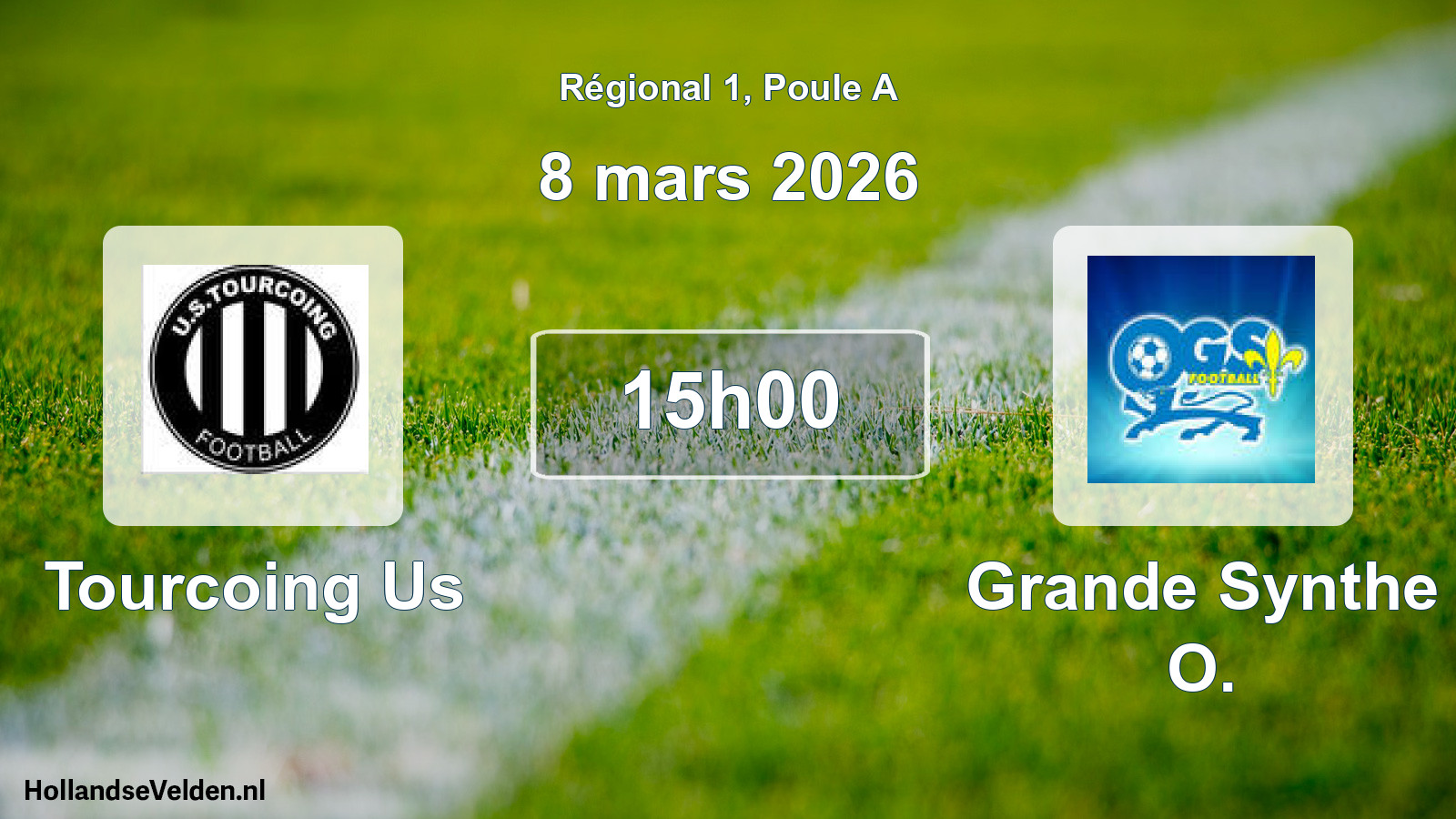 Geplande wedstrijd: Tourcoing Us - Grande Synthe O. (8 mars 2026)