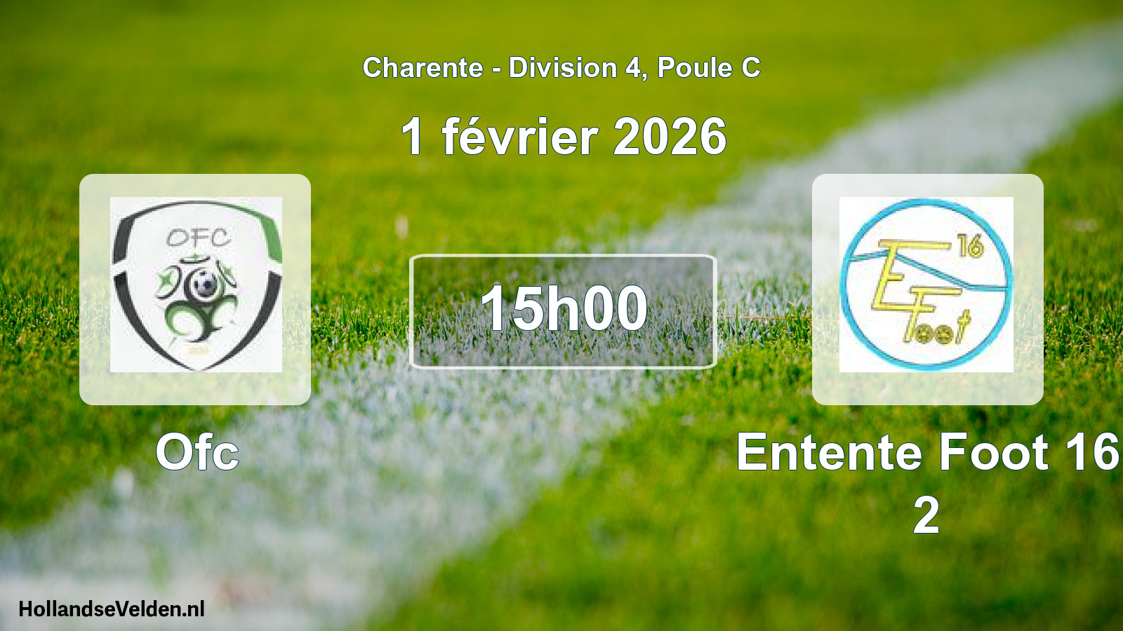 Geplande wedstrijd: Ofc - Entente Foot 16 2 (1 février 2026)