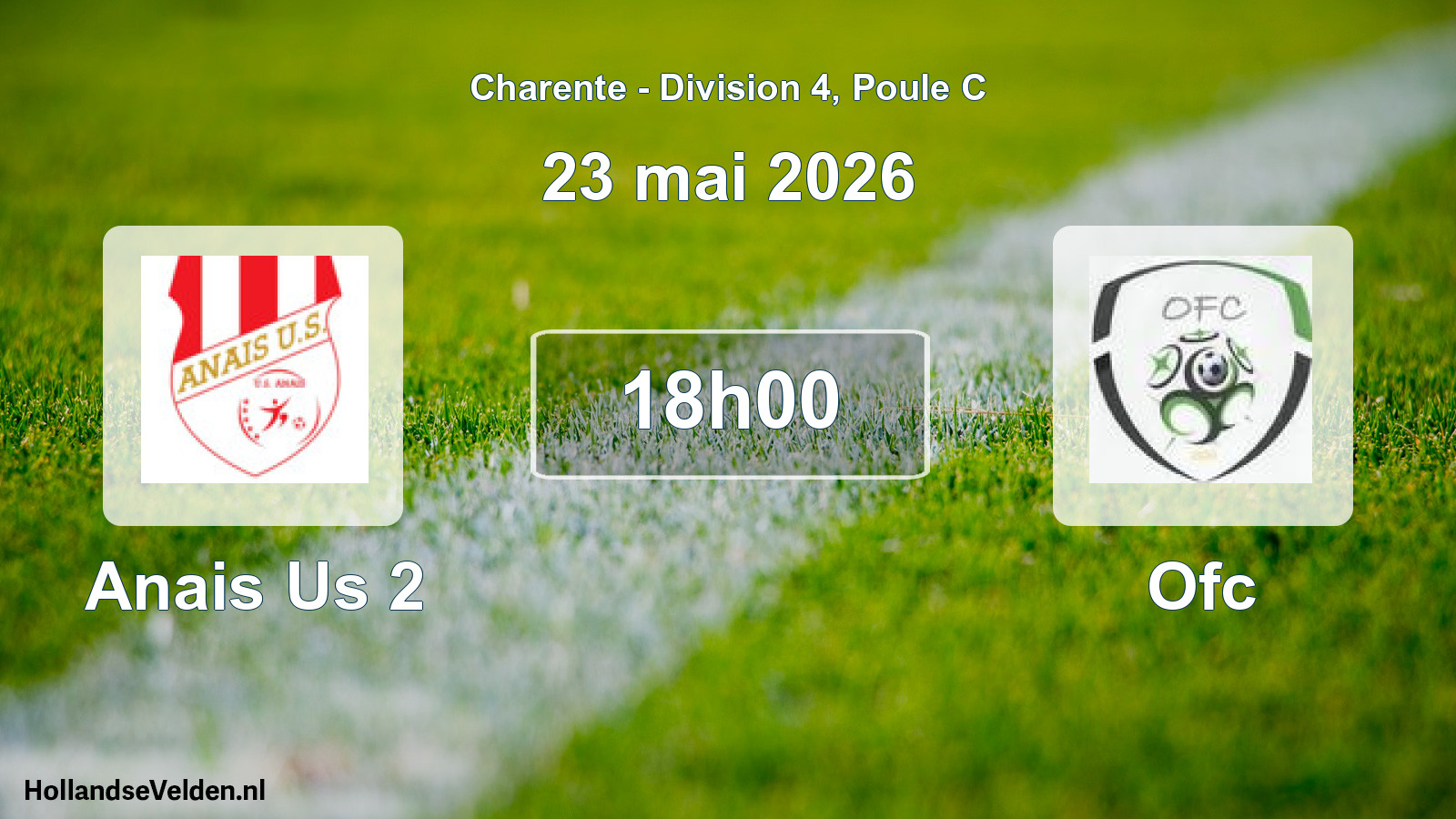 Scheduled Match: Anais Us 2 - Ofc (23 May 2026)