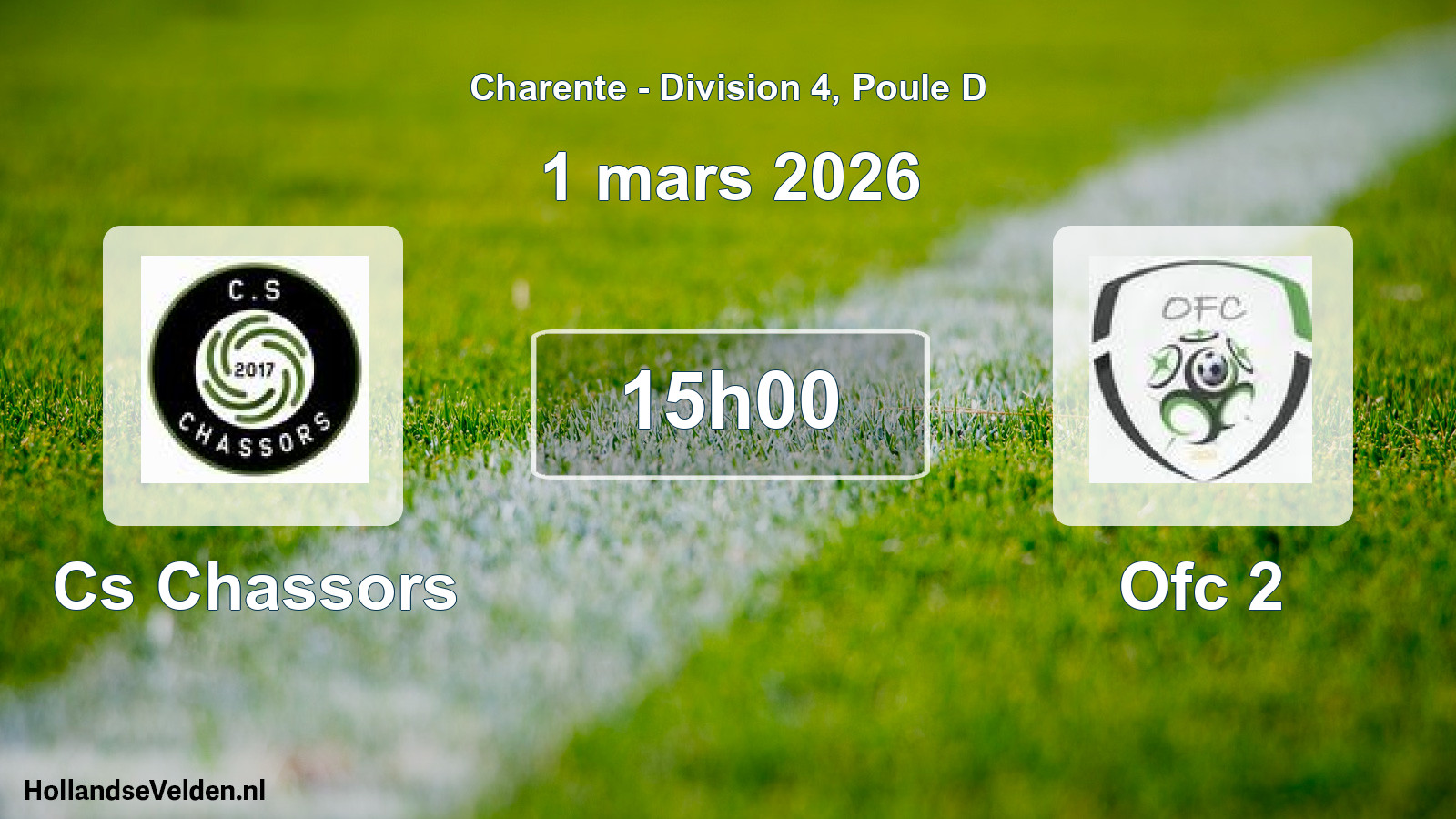 Geplande wedstrijd: Cs Chassors - Ofc 2 (1 mars 2026)