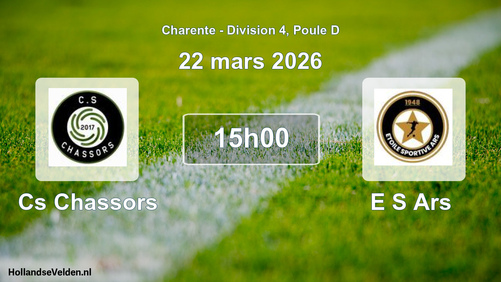 Geplande wedstrijd: Cs Chassors - E S Ars (22 mars 2026)