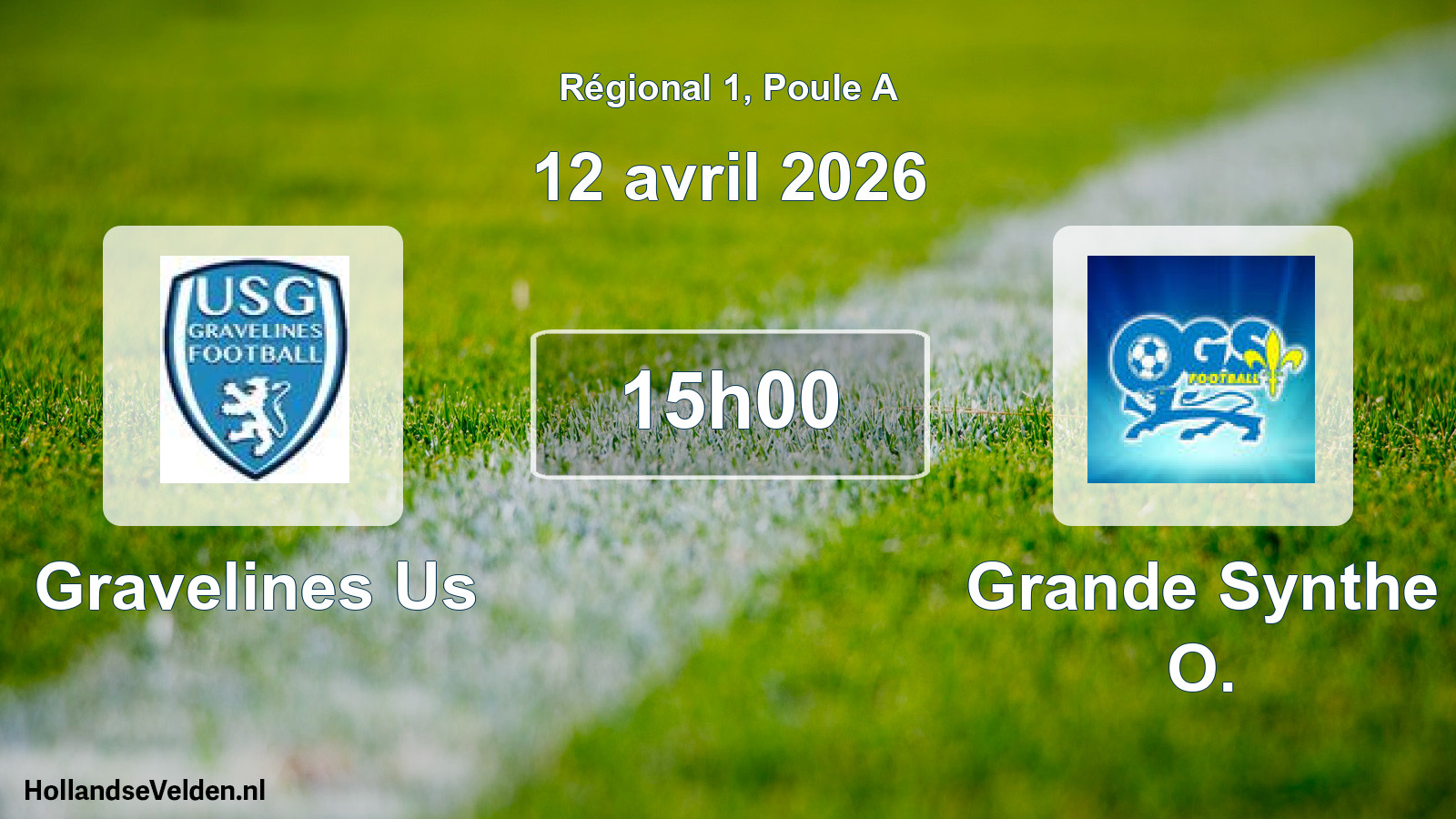 Geplande wedstrijd: Gravelines Us - Grande Synthe O. (12 avril 2026)