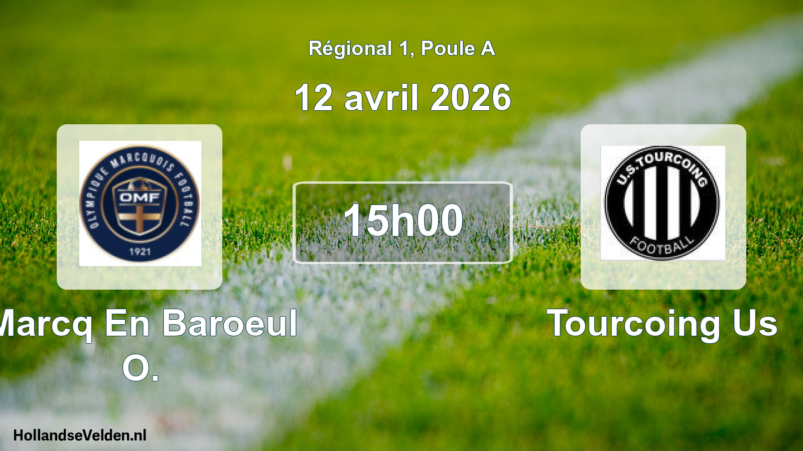 Scheduled Match: Marcq En Baroeul O. - Tourcoing Us (12 April 2026)