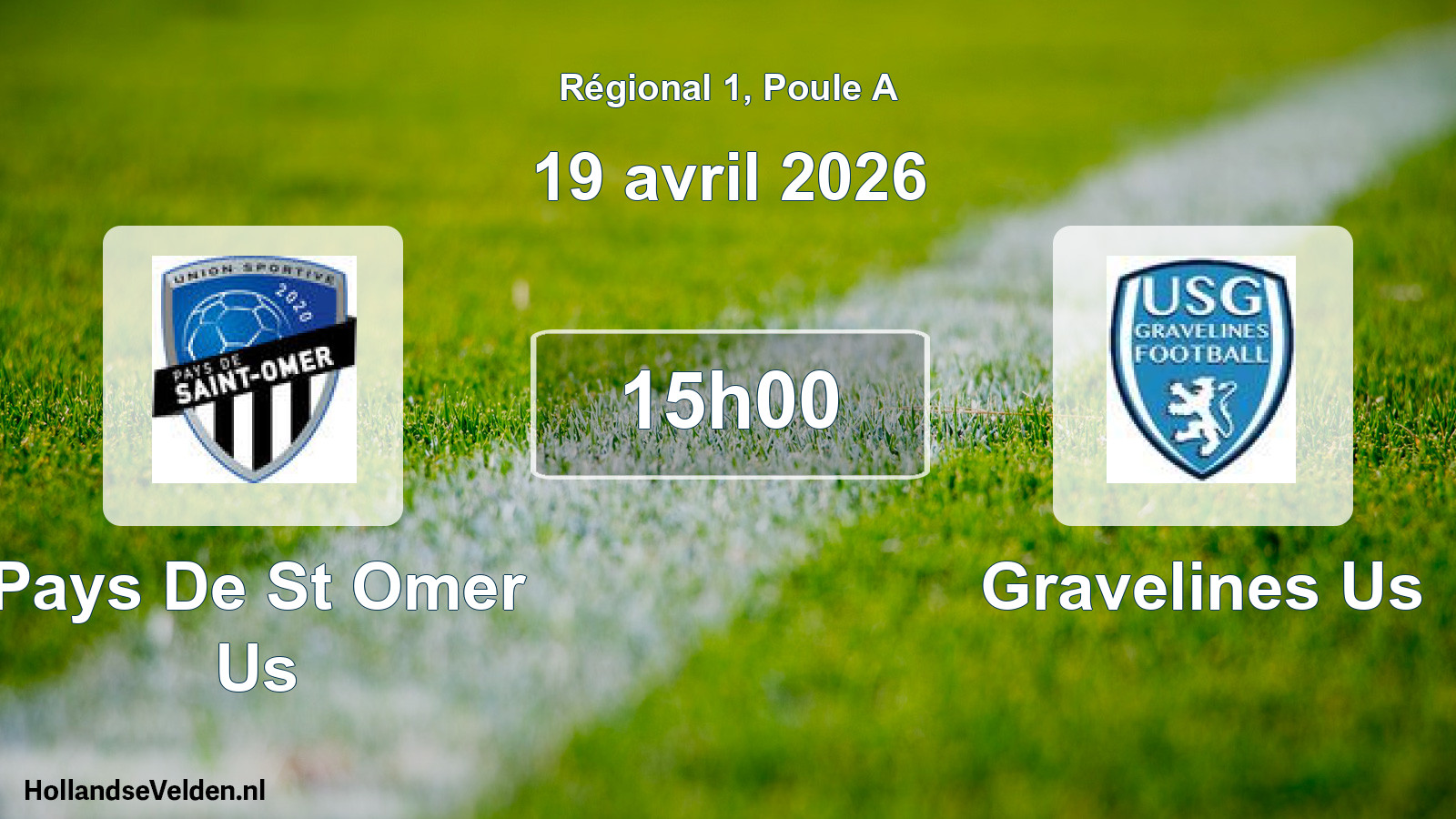 Scheduled Match: Pays De St Omer Us - Gravelines Us (19 April 2026)