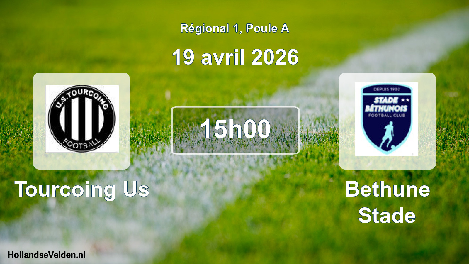 Geplande wedstrijd: Tourcoing Us - Bethune Stade (19 avril 2026)