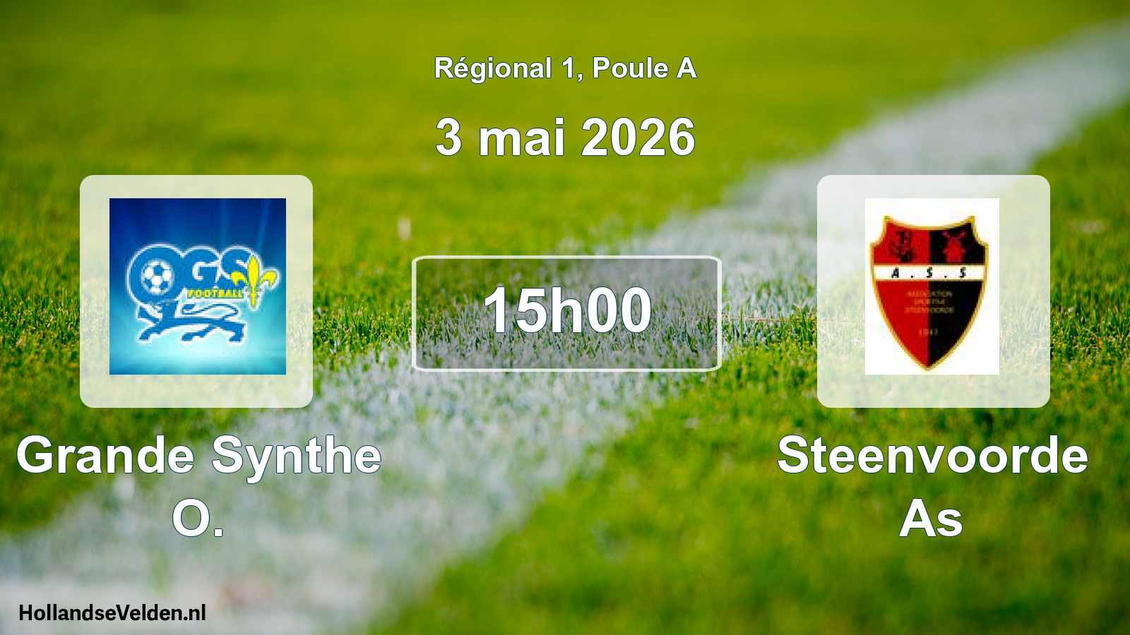 Geplande wedstrijd: Grande Synthe O. - Steenvoorde As (3 mai 2026)