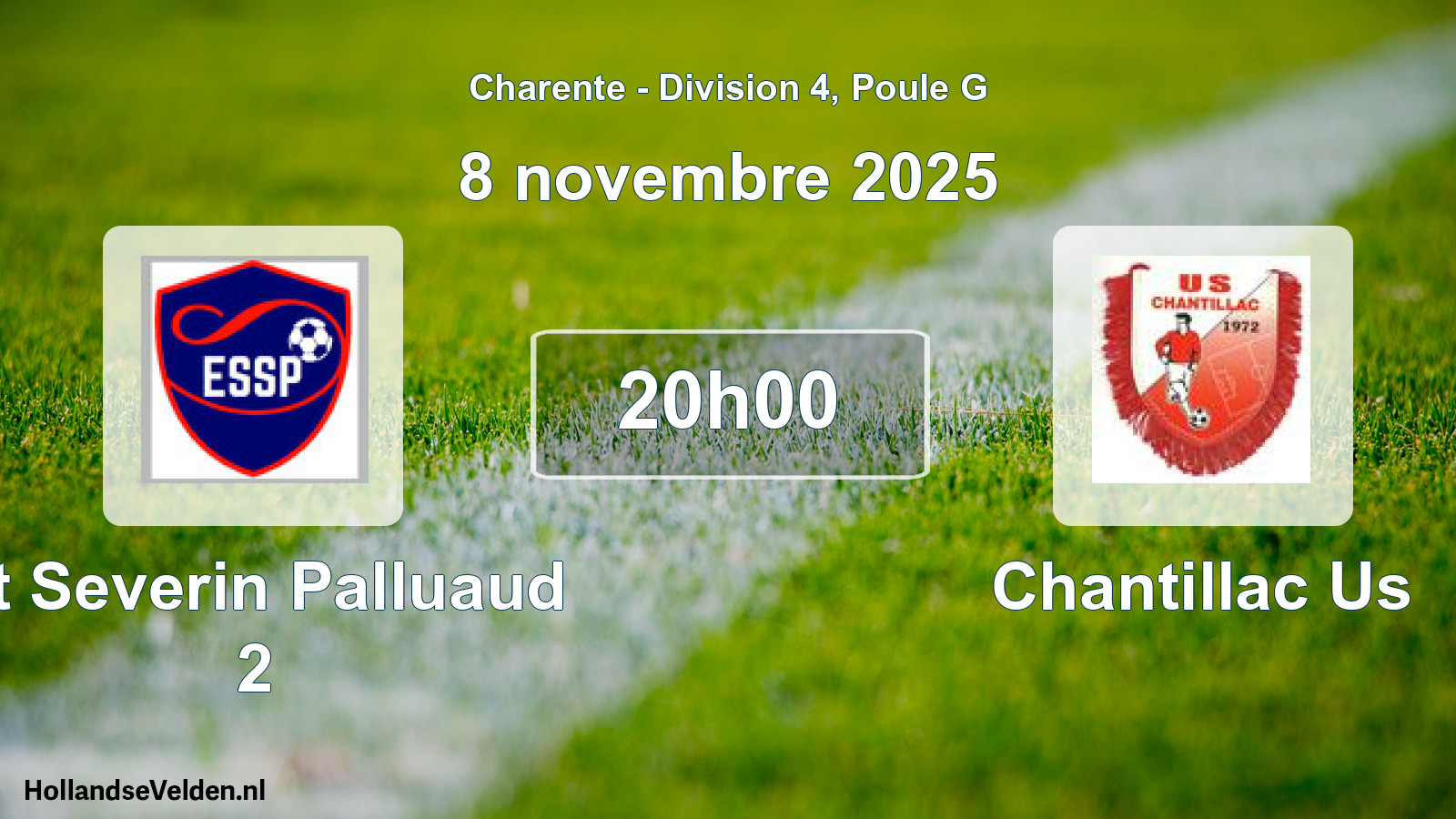 Geplande wedstrijd: St Severin Palluaud 2 - Chantillac Us (8 novembre 2025)