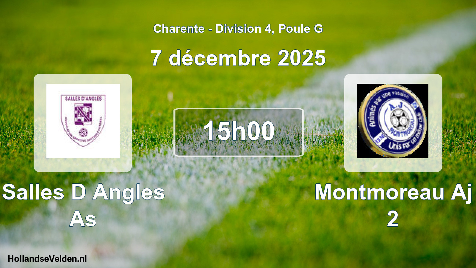 Geplande wedstrijd: Salles D Angles As - Montmoreau Aj 2 (7 décembre 2025)