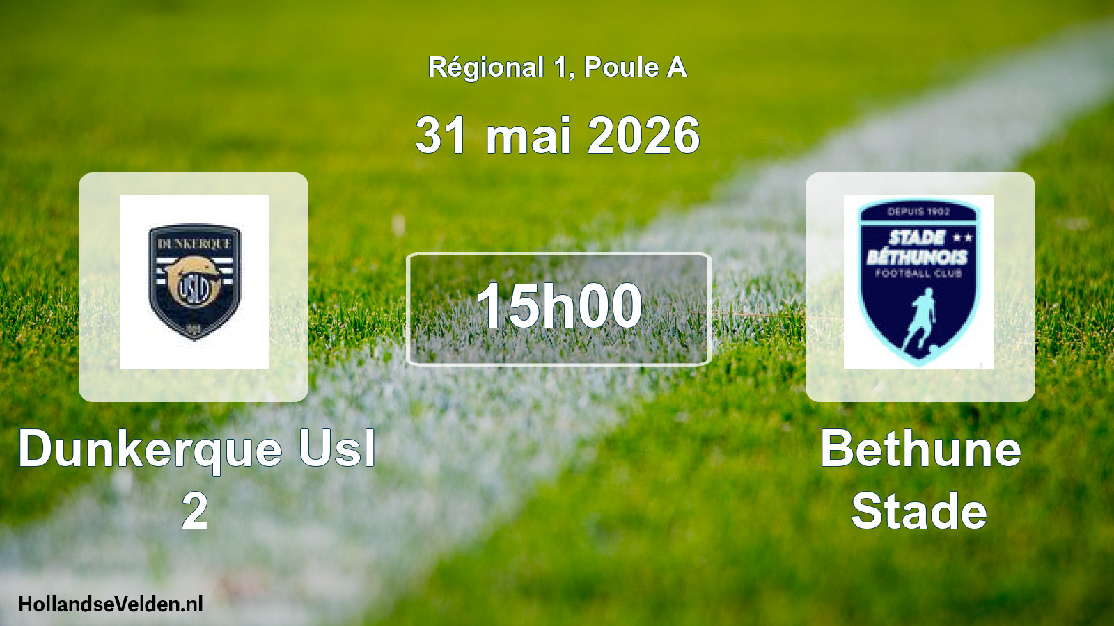 Geplande wedstrijd: Dunkerque Usl 2 - Bethune Stade (31 mei 2026)