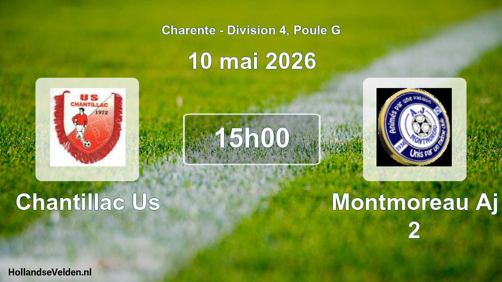 Scheduled Match: Chantillac Us - Montmoreau Aj 2 (10 May 2026)