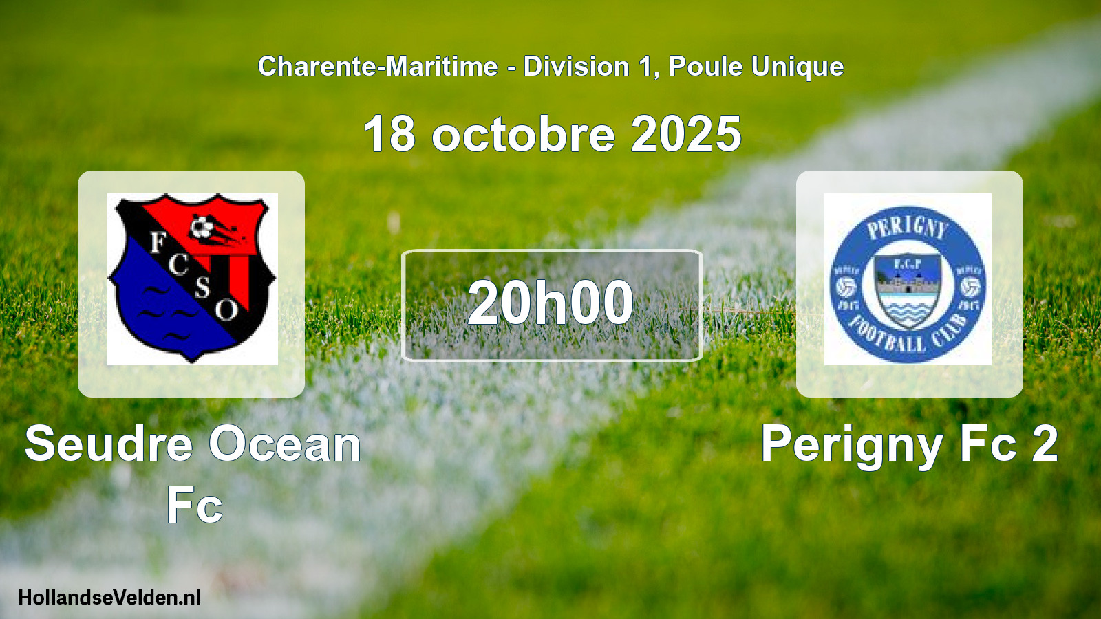 Geplande wedstrijd: Seudre Ocean Fc - Perigny Fc 2 (18 octobre 2025)