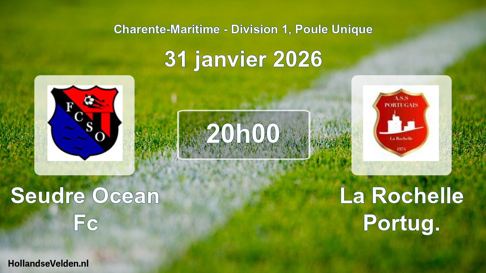 Geplande wedstrijd: Seudre Ocean Fc - La Rochelle Portug. (31 janvier 2026)