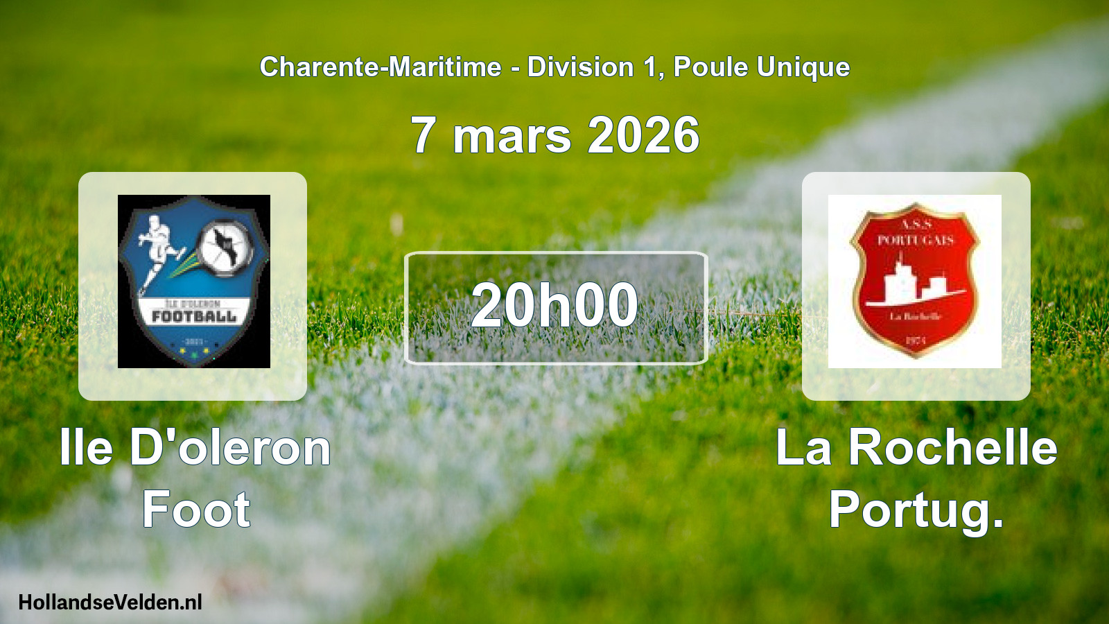 Geplande wedstrijd: Ile D'oleron Foot - La Rochelle Portug. (7 mars 2026)