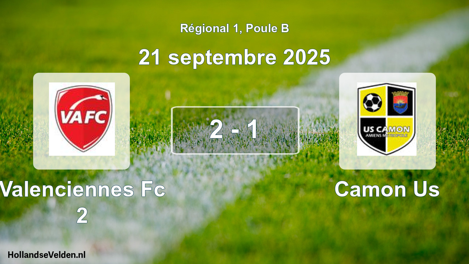 Total number of matches played: Valenciennes Fc 2 - Camon Us 2 - 1 (21 September 2025)
