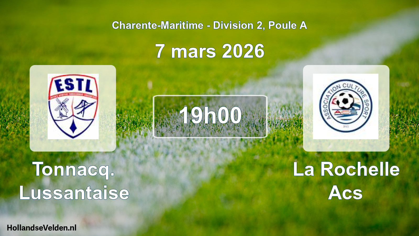 Geplande wedstrijd: Tonnacq. Lussantaise - La Rochelle Acs (7 mars 2026)