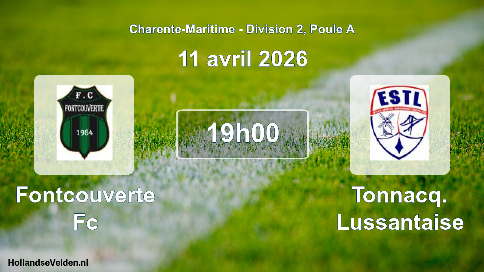 Geplande wedstrijd: Fontcouverte Fc - Tonnacq. Lussantaise (11 avril 2026)
