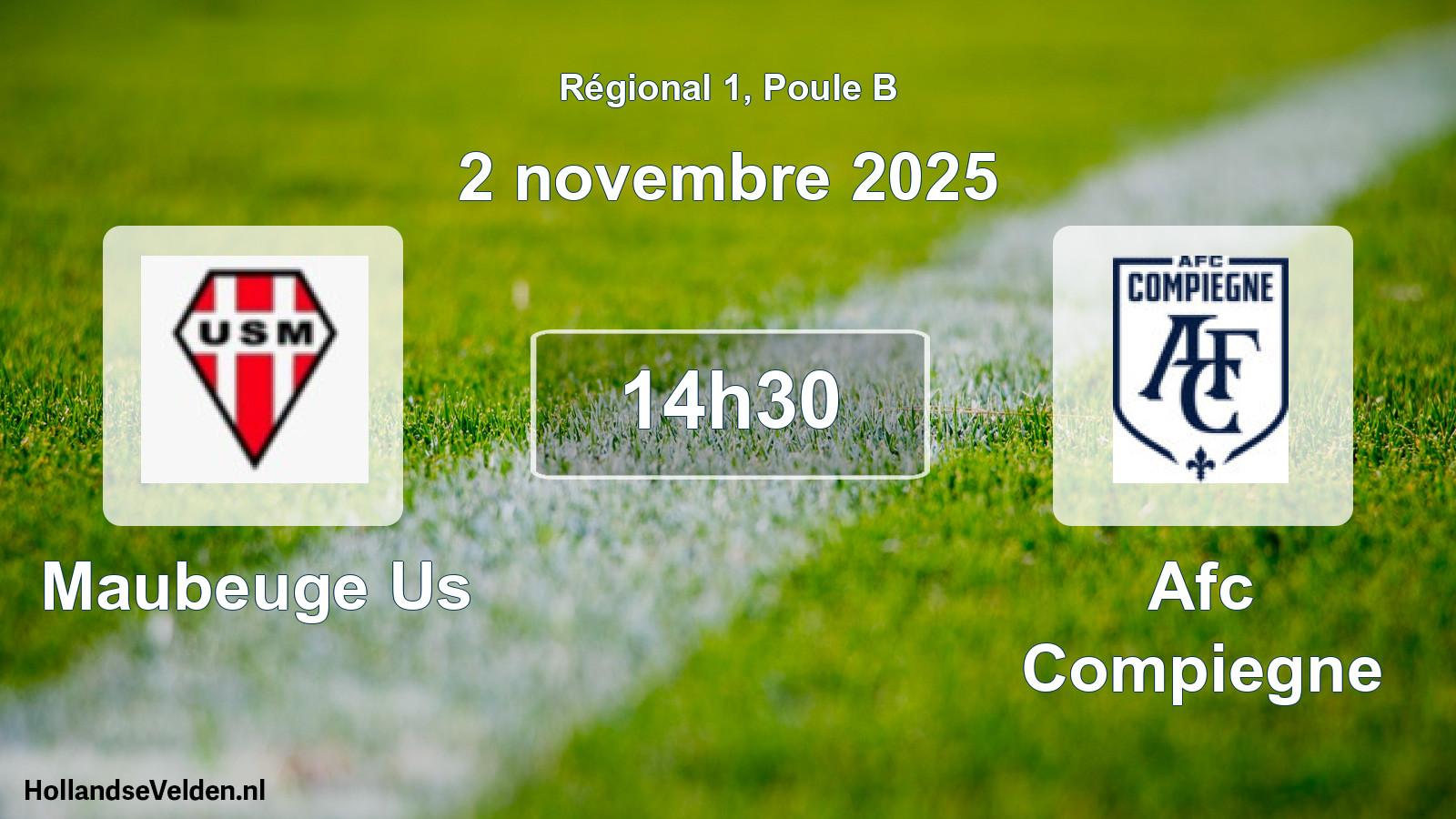 Geplande wedstrijd: Maubeuge Us - Afc Compiegne (2 novembre 2025)