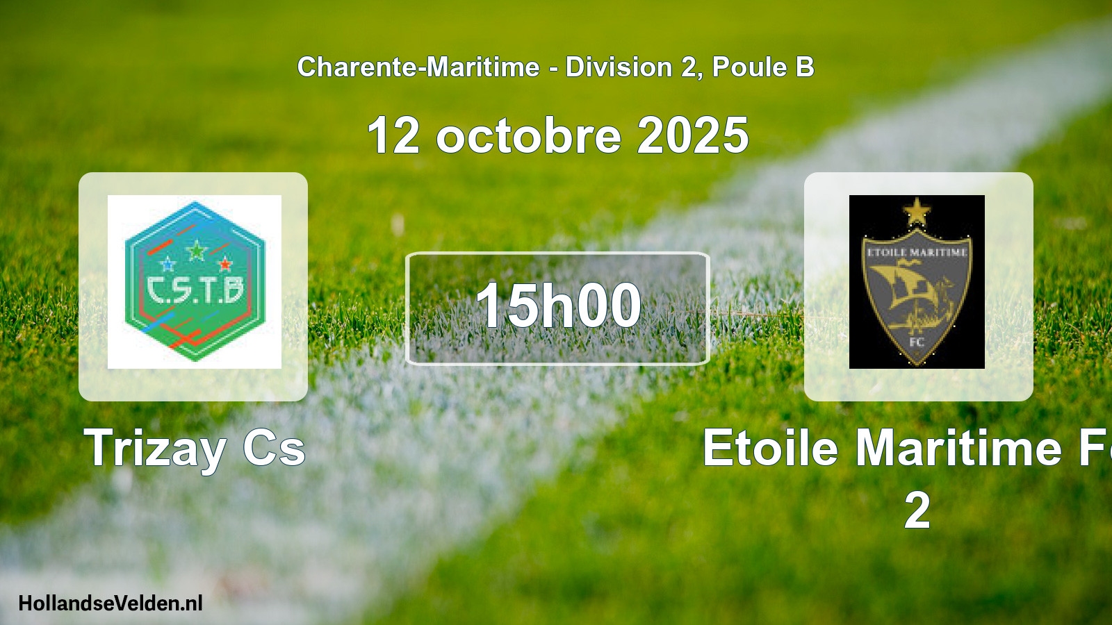Geplande wedstrijd: Trizay Cs - Etoile Maritime Fc 2 (12 oktober 2025)