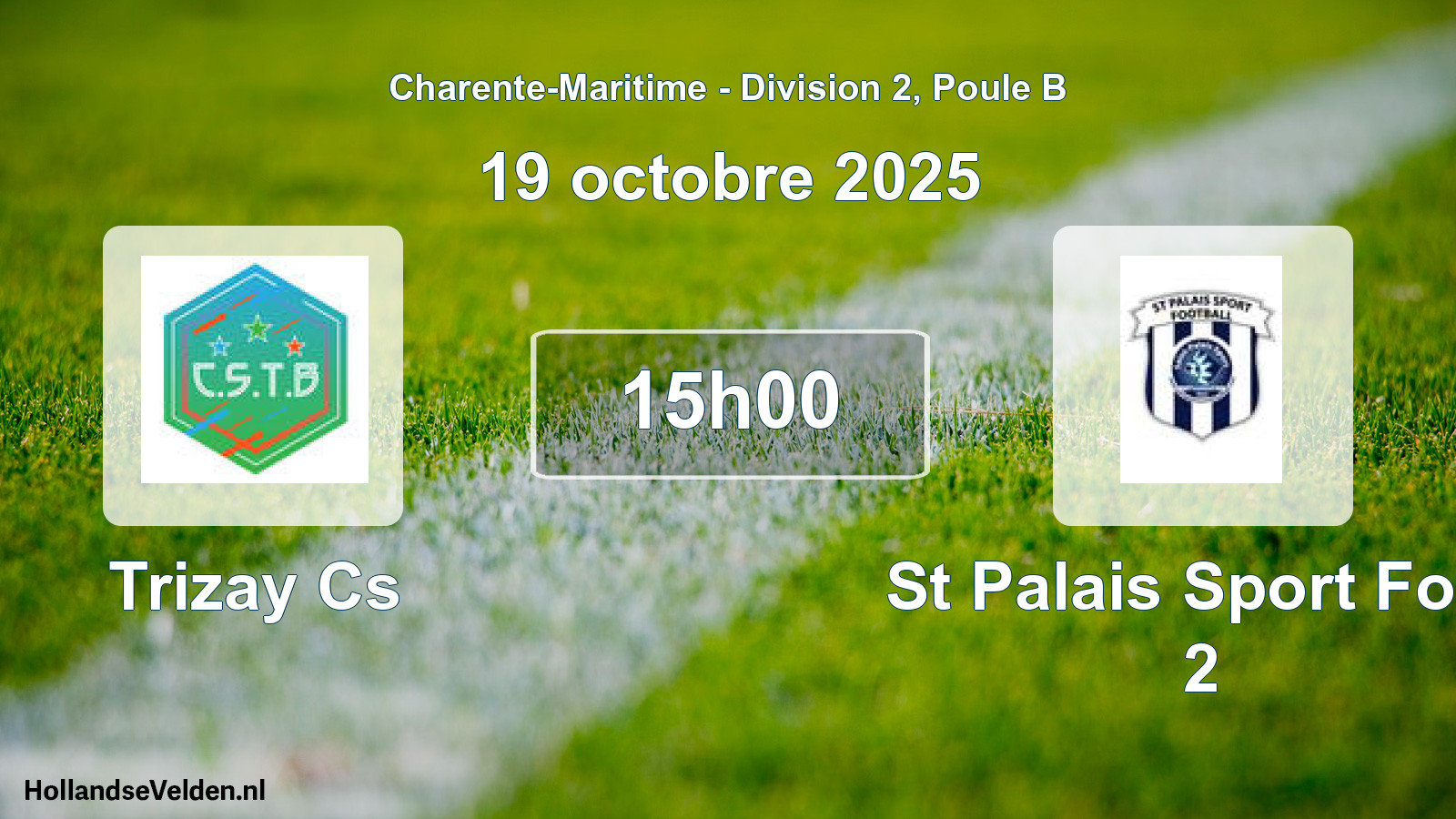Geplande wedstrijd: Trizay Cs - St Palais Sport Foot 2 (19 octobre 2025)