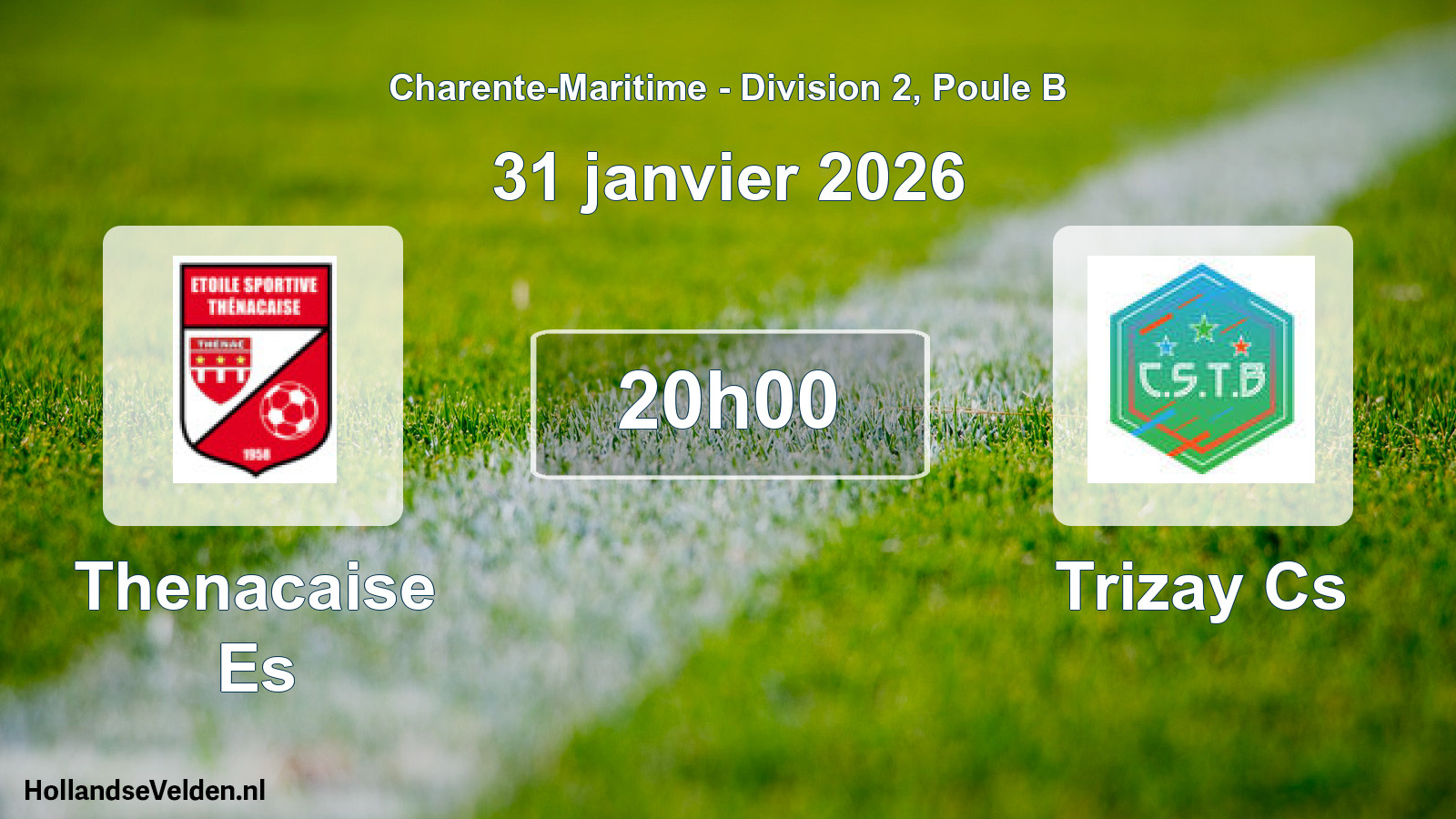Geplande wedstrijd: Thenacaise Es - Trizay Cs (31 janvier 2026)