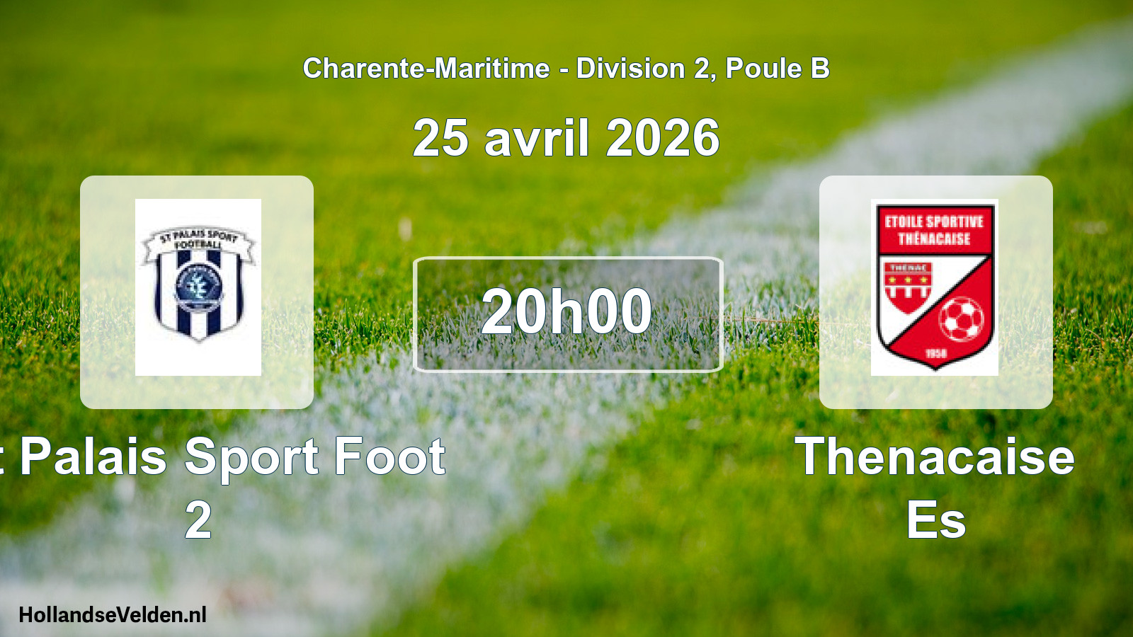 Geplande wedstrijd: St Palais Sport Foot 2 - Thenacaise Es (25 avril 2026)