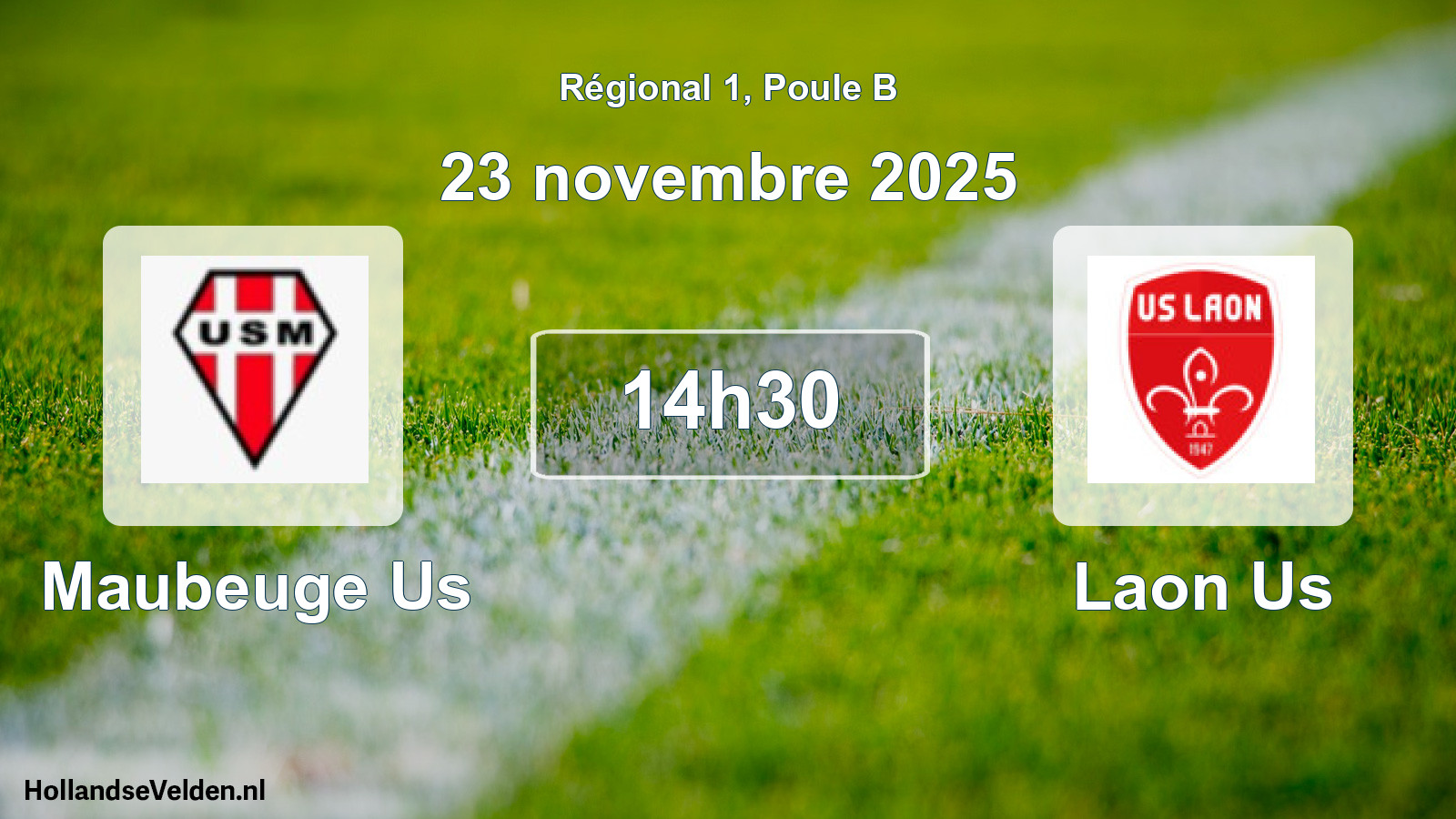 Geplande wedstrijd: Maubeuge Us - Laon Us (23 novembre 2025)
