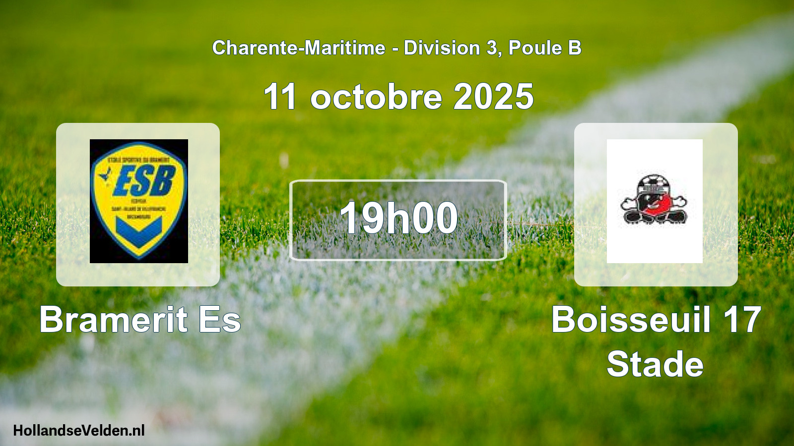 Geplande wedstrijd: Bramerit Es - Boisseuil 17 Stade (11 octobre 2025)