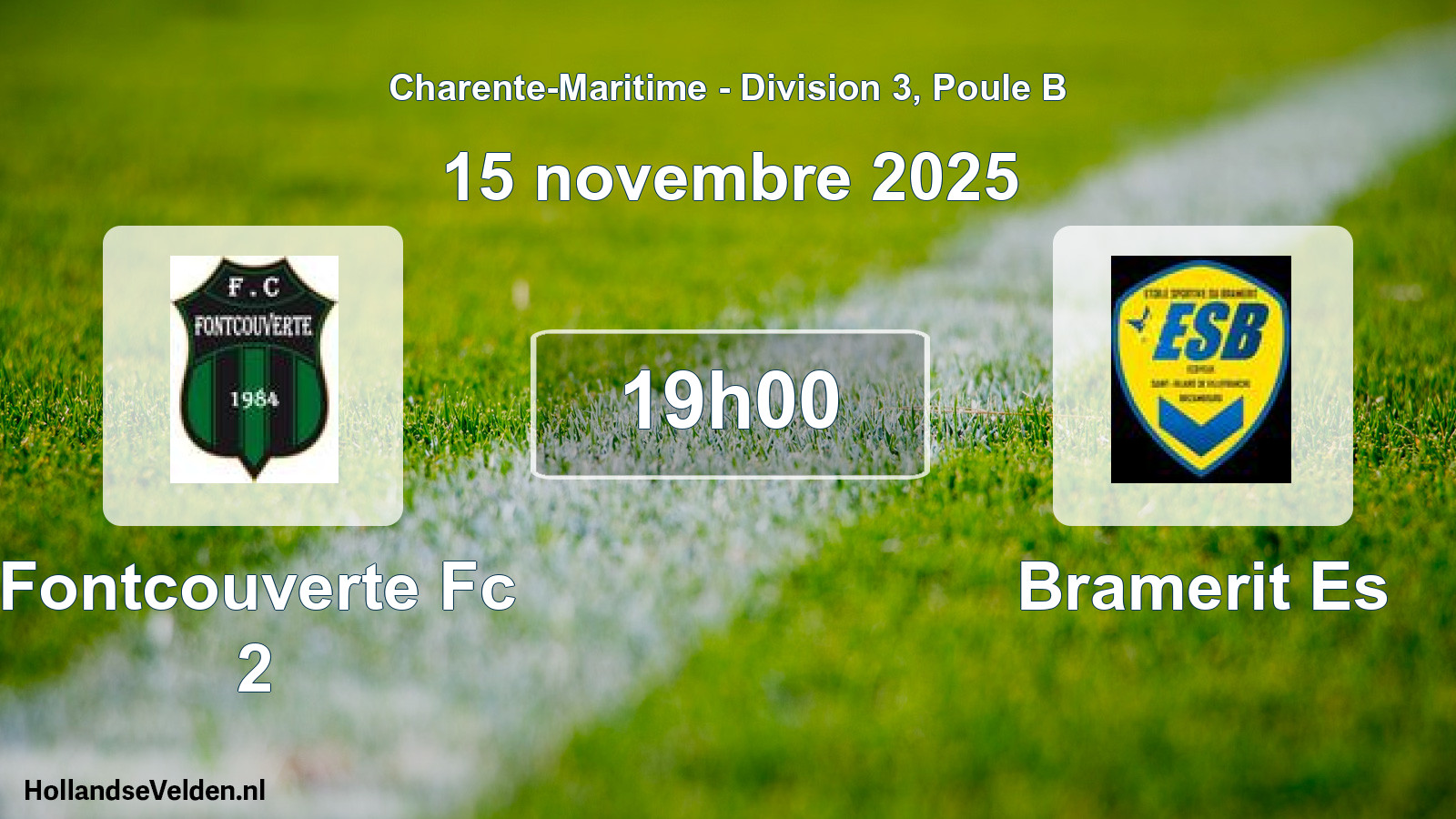 Geplande wedstrijd: Fontcouverte Fc 2 - Bramerit Es (15 novembre 2025)