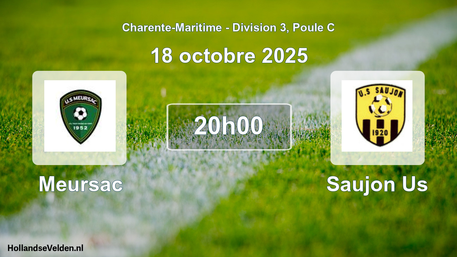 Geplande wedstrijd: Meursac - Saujon Us (18 oktober 2025)