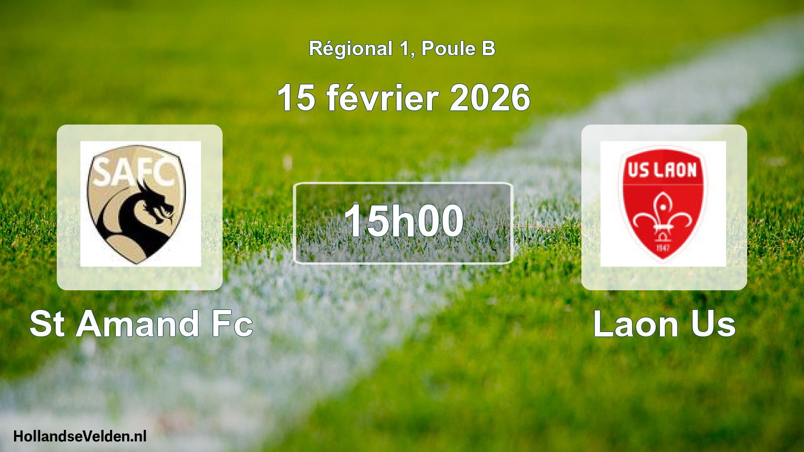 Scheduled Match: St Amand Fc - Laon Us (15 February 2026)