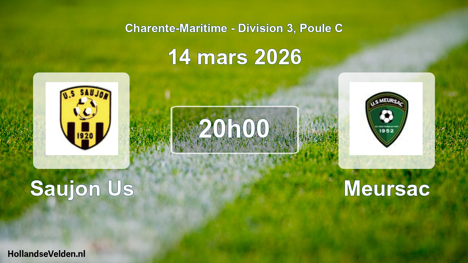 Geplande wedstrijd: Saujon Us - Meursac (14 maart 2026)
