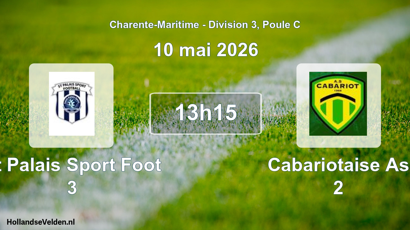 Geplande wedstrijd: St Palais Sport Foot 3 - Cabariotaise As 2 (10 mai 2026)