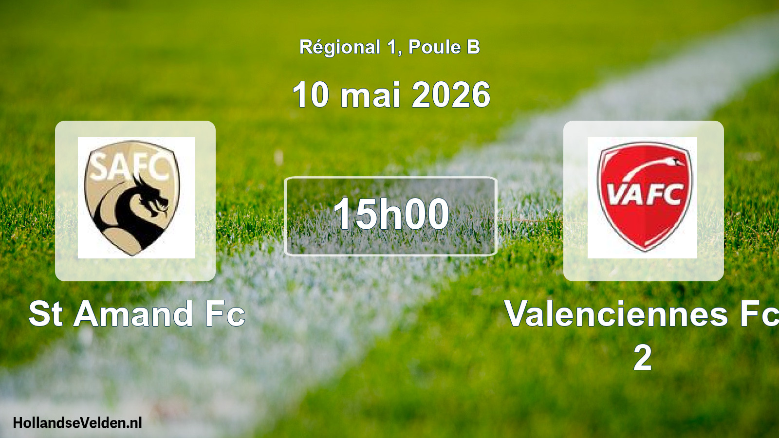 Scheduled Match: St Amand Fc - Valenciennes Fc 2 (10 May 2026)