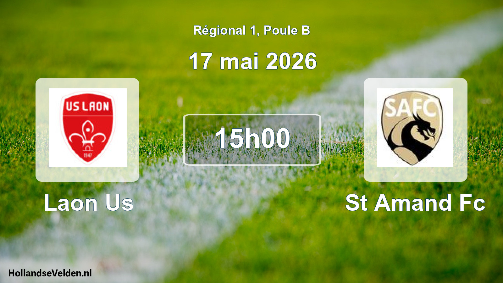 Geplande wedstrijd: Laon Us - St Amand Fc (17 mei 2026)