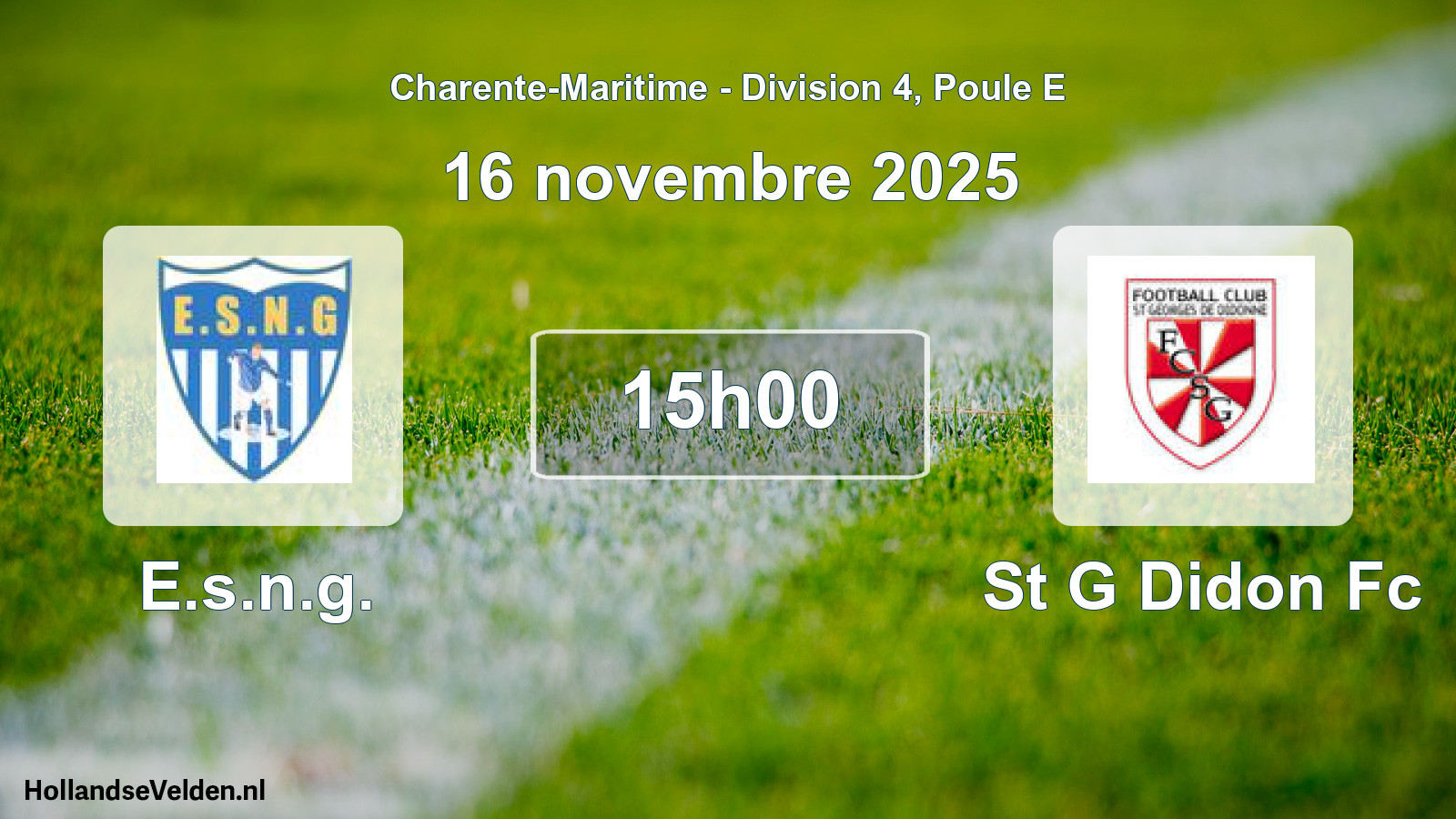 Geplande wedstrijd: E.s.n.g. - St G Didon Fc (16 novembre 2025)